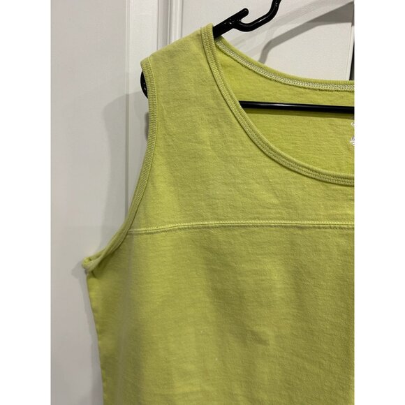 Just My Size Womens Plus Size Bright Yellow Green Sleeveless Top Sz 18W - Picture 4 of 10